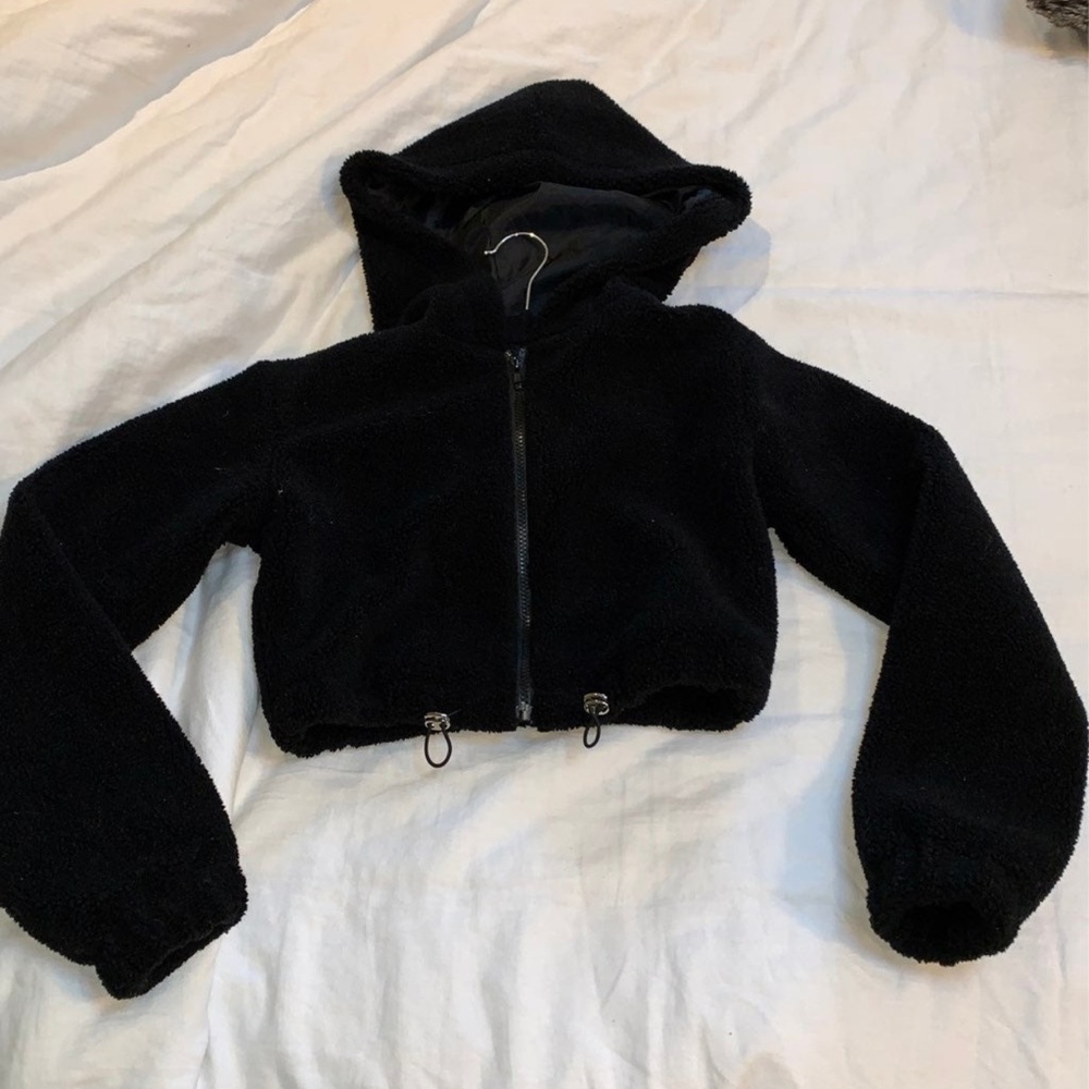 Teddy crop jacket - Picture 1 of 6